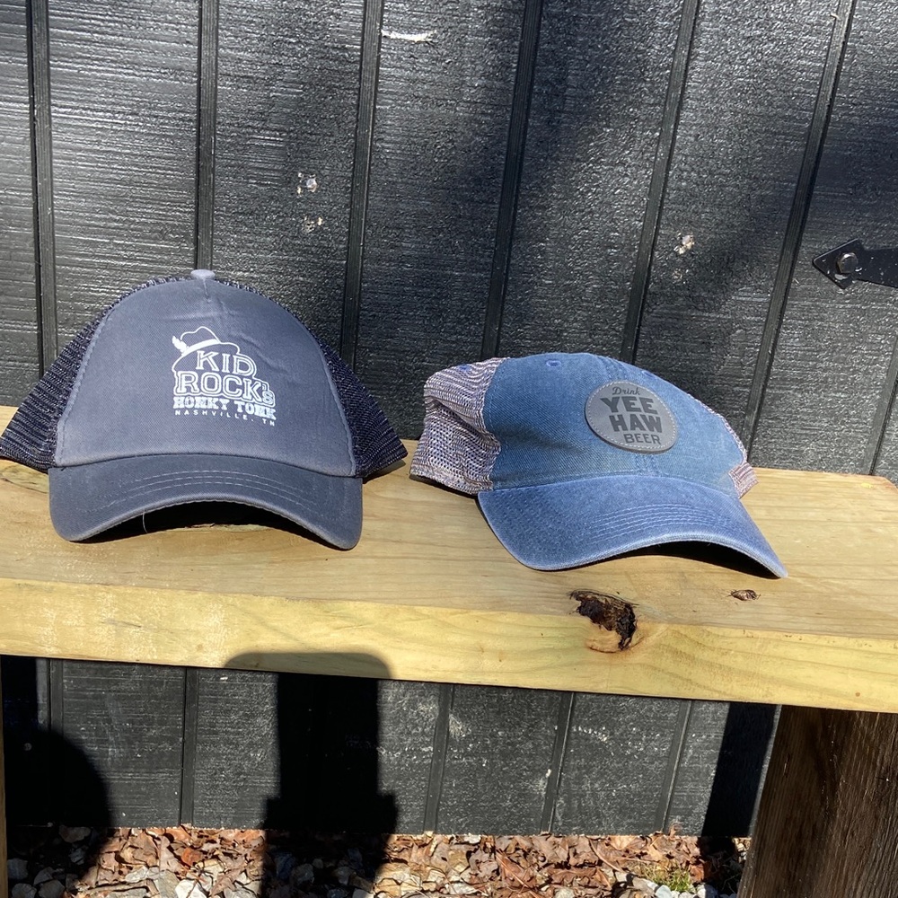 Blue and Gray Trucker Hat